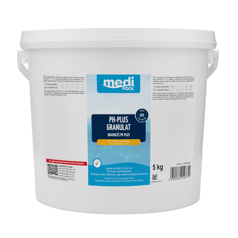 MediPOOL PH-Plus Granulat 5 Kg Pool-Pflege 3 MediPOOL PH-Plus Granulat 5 Kg Pool-Pflege