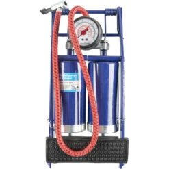 Fußluftpumpe 4 Bar Mit Doppelzylinder Und Manometer