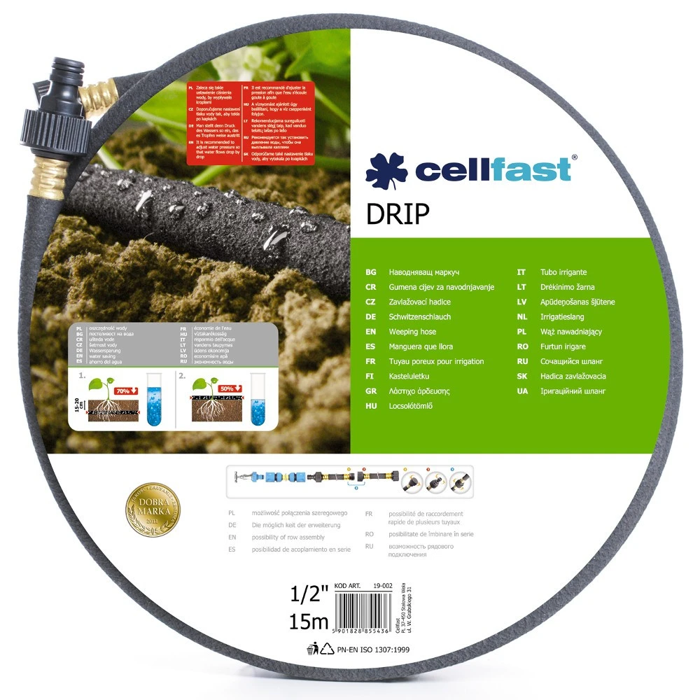 Cellfast Verflüssigungsschlauch DRIP 1/2", 15 M Tropfschlauch 3 Cellfast Verflüssigungsschlauch DRIP 1/2", 15 M Tropfschlauch