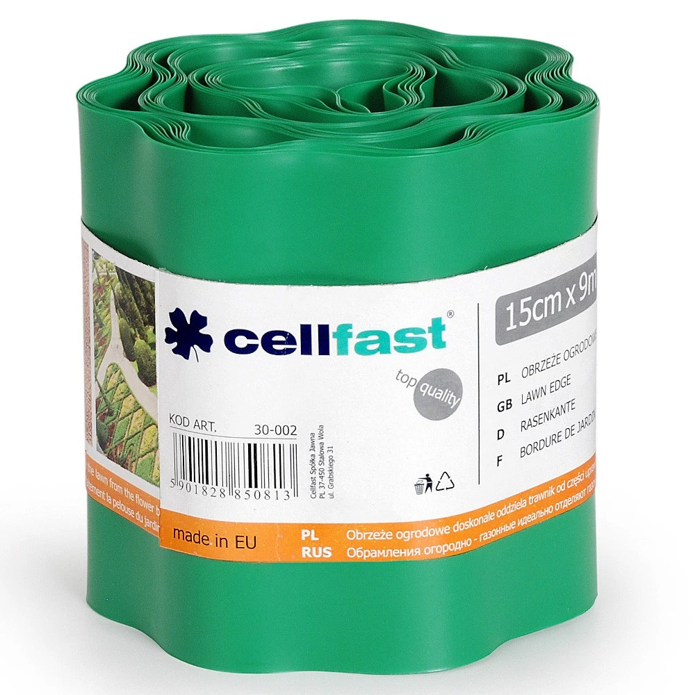 Cellfast Rasenkante Grün 15 X 900 Cm Kunststoff, Wellig 3 Cellfast Rasenkante Grün 15 X 900 Cm Kunststoff, Wellig