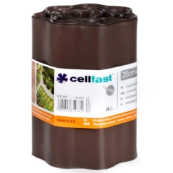 Cellfast Rasenkante Braun 20 X 900 Cm Kunststoff, Wellig