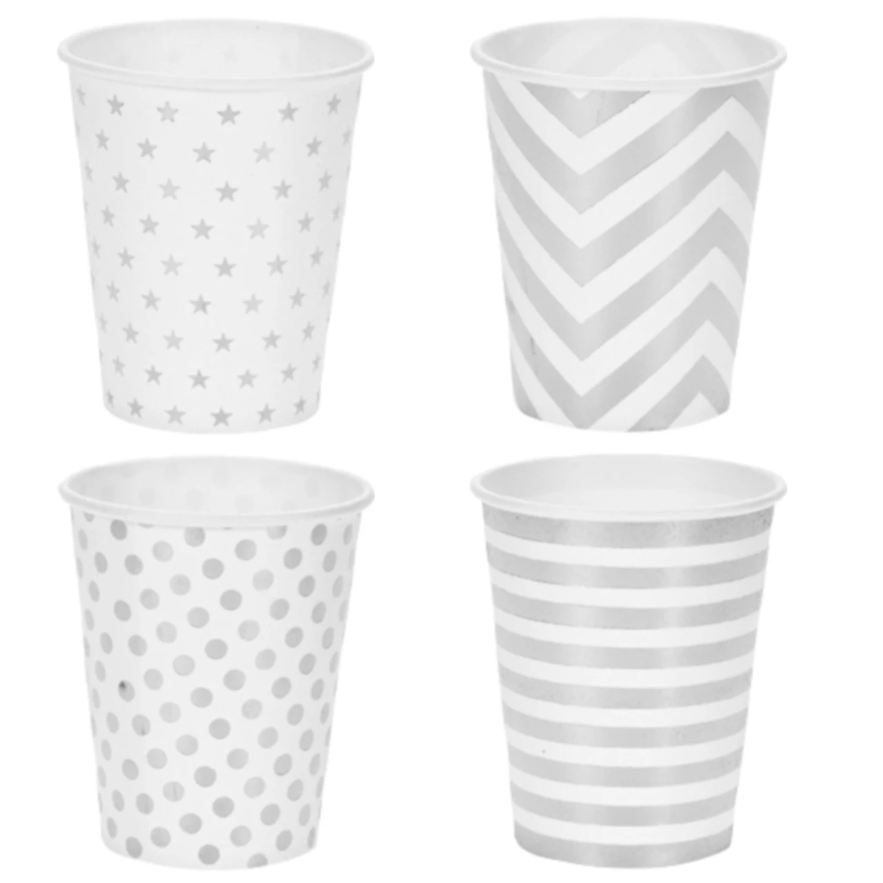 Pappbecher Set 8 Stück Je 250 Ml Mit Vier Motiven 3 Pappbecher Set 8 Stück Je 250 Ml Mit Vier Motiven