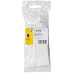 Kaffeelöffel 25 Stück, Weiß, Kunststoff