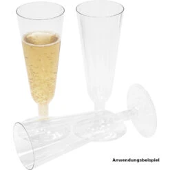 Sektgläser 4 Stück Klar Aus Kunststoff