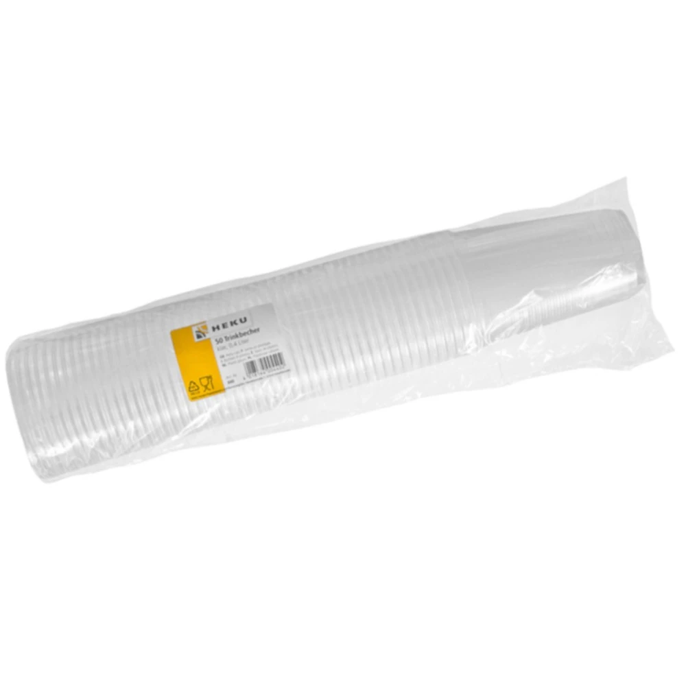 Trinkbecher Klar, 0,4 Liter, 50 Stück, Kunststoff 4 Trinkbecher Klar, 0,4 Liter, 50 Stück, Kunststoff – Bild 2