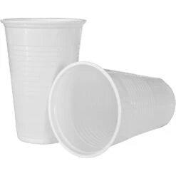 Trinkbecher Weiß 100 Stück Aus Kunststoff