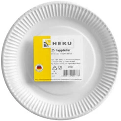 Pappteller Ø 18 Cm 25 Stück Weiß