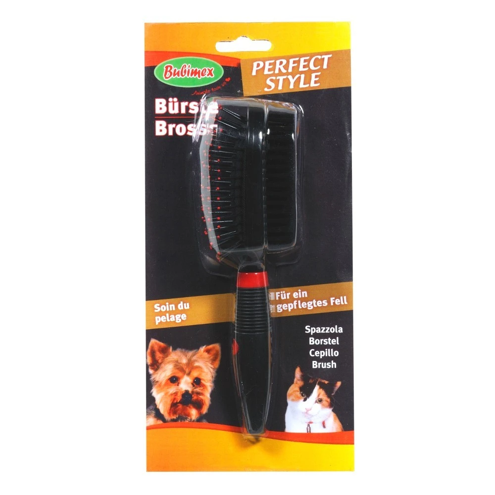 Hundebürste Bubimex Doppelseitig Nylonborsten Drahtborsten Tierbürste 3 Hundebürste Bubimex Doppelseitig Nylonborsten Drahtborsten Tierbürste