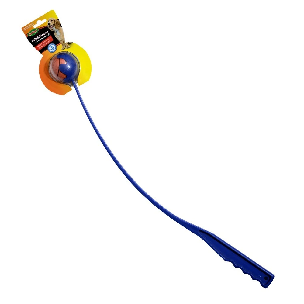 Hundespielzeug Ballschleuder 70cm Moosgummiball Ø5,5cm Ball Spielzeug 3 Hundespielzeug Ballschleuder 70cm Moosgummiball Ø5,5cm Ball Spielzeug