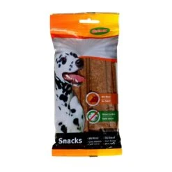 Knabberstreifen Rind 12Stk. 120g Hundefutter Hundesnack Leckerli