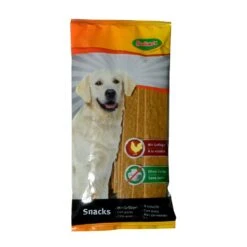 Knabberstreifen Geflügel 12Stk. 120g Hundefutter Hundesnack Leckerli