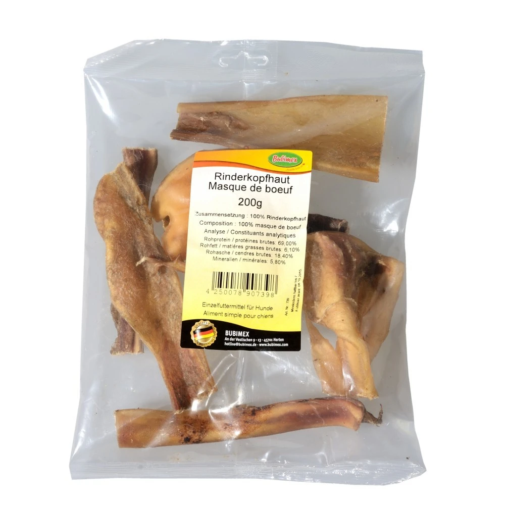 Rinderkopfhaut Stangen 200g Hundefutter Hundesnack Leckerli 3 Rinderkopfhaut Stangen 200g Hundefutter Hundesnack Leckerli