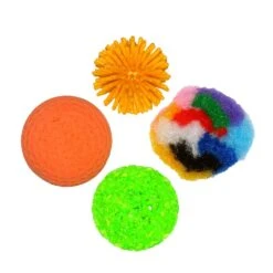 Ballsortiment 4-tlg.Katzenspielzeug Katzen Spielzeug