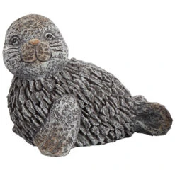 Deko Steinfigur Robbe Aus Magnesium