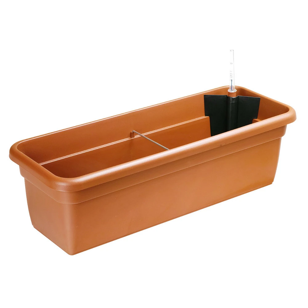 Prosperplast Bewässerungskasten 60 Cm In Terracotta Mit Anzeige 3 Prosperplast Bewässerungskasten 60 Cm In Terracotta Mit Anzeige