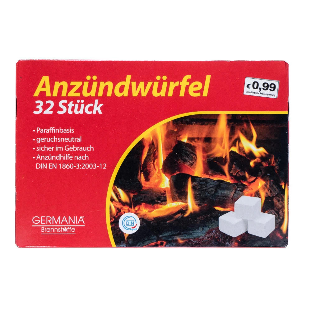 GERMANIA Grillanzünder 32 Stück In Würfelform 3 GERMANIA Grillanzünder 32 Stück In Würfelform