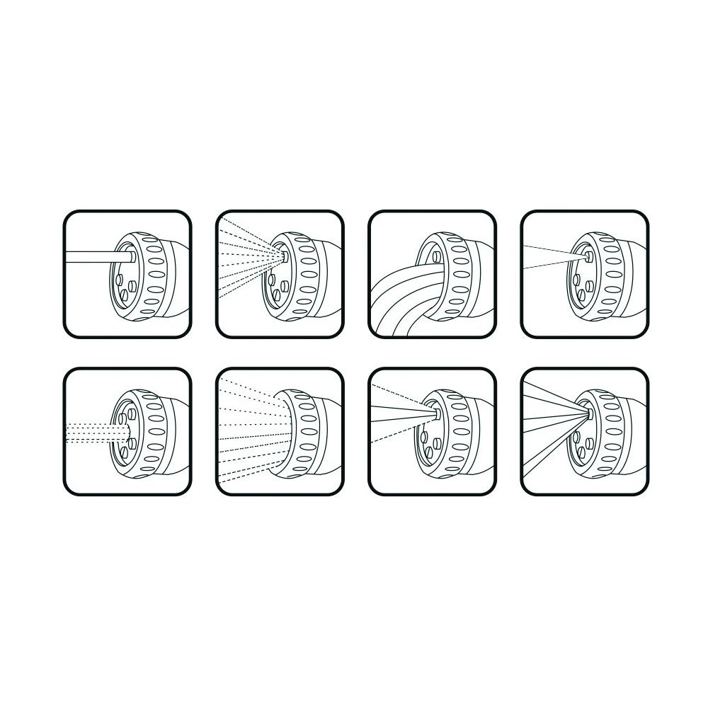 Cellfast Pistolenbrause MIX Mit 8 Sprühformen 4 Cellfast Pistolenbrause MIX Mit 8 Sprühformen – Bild 2