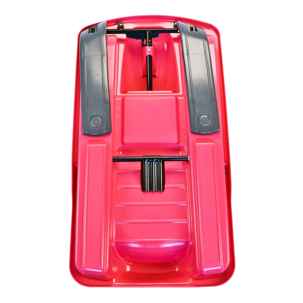 Lenkschlitten Snow Fox Aus HPE-Kunststoff Pink Mit Lenkrad 4 Lenkschlitten Snow Fox Aus HPE-Kunststoff Pink Mit Lenkrad – Bild 2