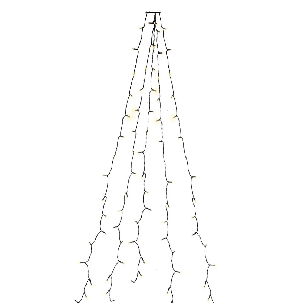 LED-Lichterkette Für Den Weihnachtsbaum Mit 110 Warmweißen LEDs 3 LED-Lichterkette Für Den Weihnachtsbaum Mit 110 Warmweißen LEDs