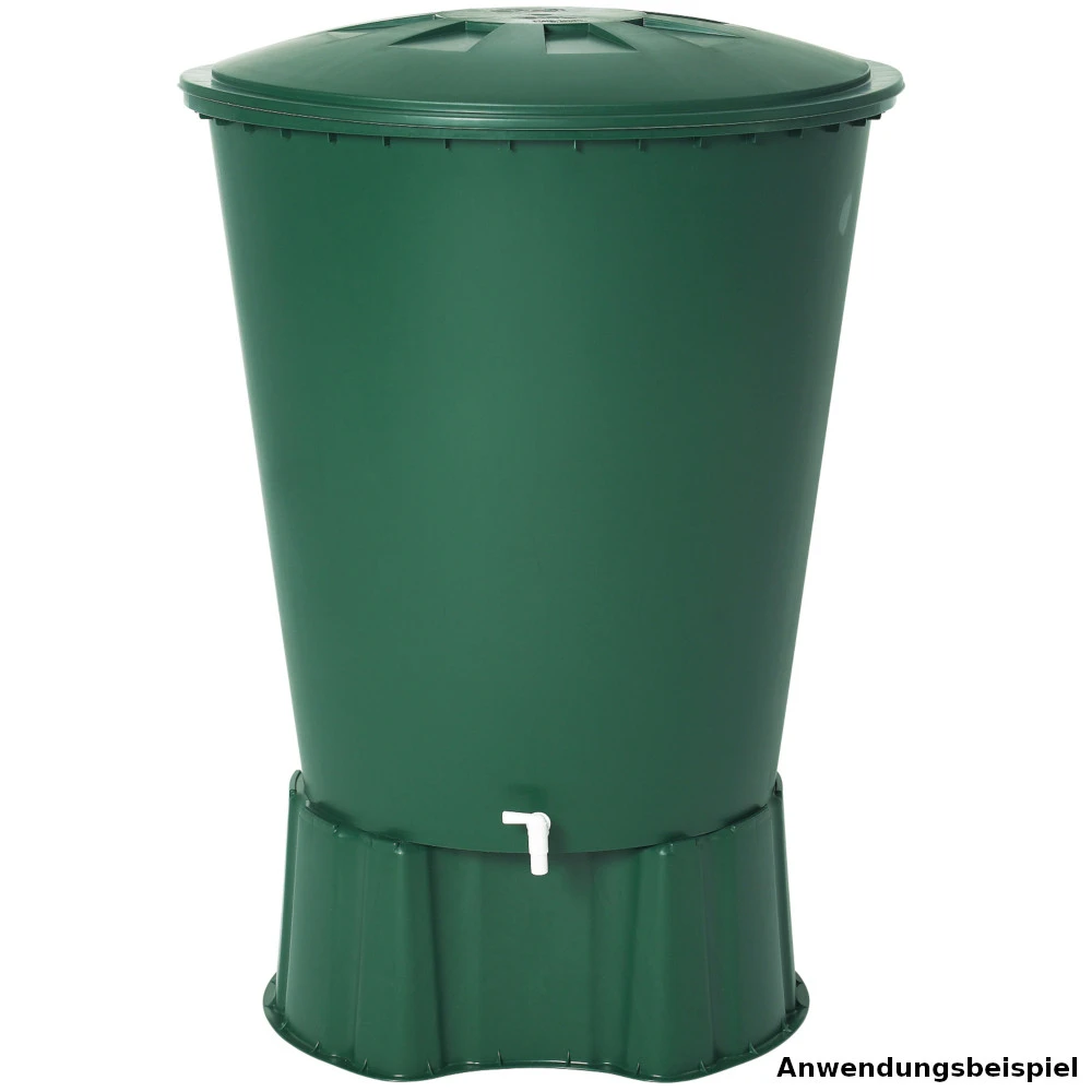 Regentonne Rund Mit 210 Liter Inklusive Deckel Und Auslaufhahn 4 Regentonne Rund Mit 210 Liter Inklusive Deckel Und Auslaufhahn – Bild 2