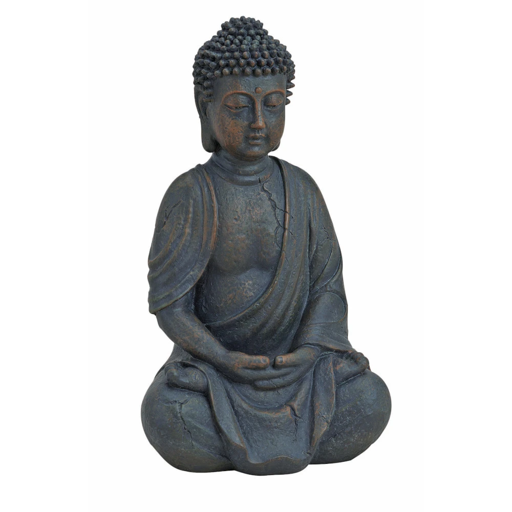 Dekofigur Buddha 25 Cm Sitzend Aus Polyresin In Braun 3 Dekofigur Buddha 25 Cm Sitzend Aus Polyresin In Braun