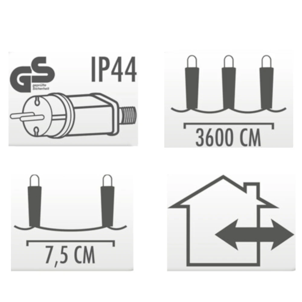LED-Lichtschlauch 39 M Mit 480 Warmweißen LEDs Für Innen Und Außen 4 LED-Lichtschlauch 39 M Mit 480 Warmweißen LEDs Für Innen Und Außen – Bild 2