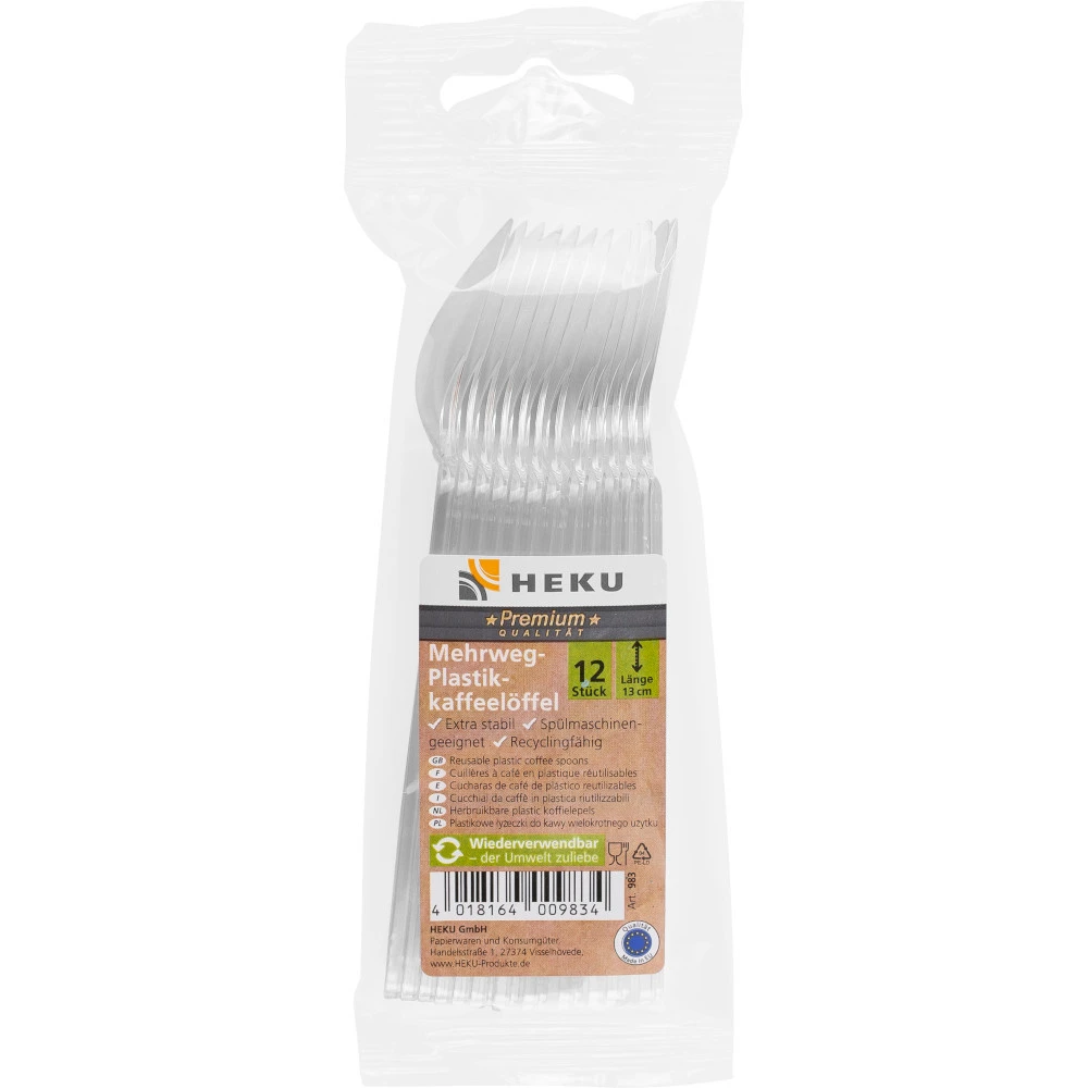Mehrweg-Kaffeelöffel 12 Stück Aus Transparentem Kunststoff 13 Cm Lang 3 Mehrweg-Kaffeelöffel 12 Stück Aus Transparentem Kunststoff 13 Cm Lang
