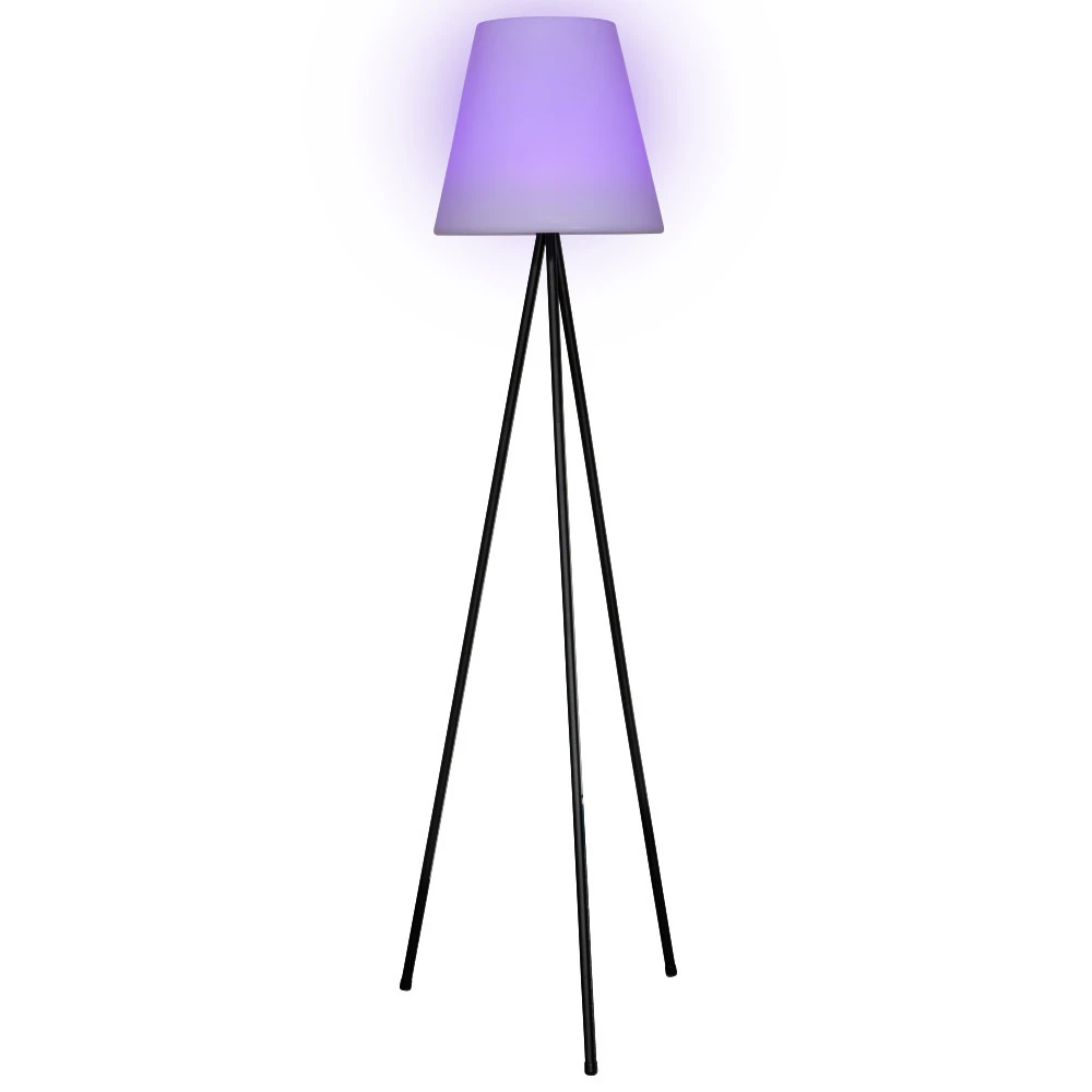 Solar-Standleuchte 150x35x35cm Mit Fernbedienung In Schwarz-Weiß 3 Solar-Standleuchte 150x35x35cm Mit Fernbedienung In Schwarz-Weiß