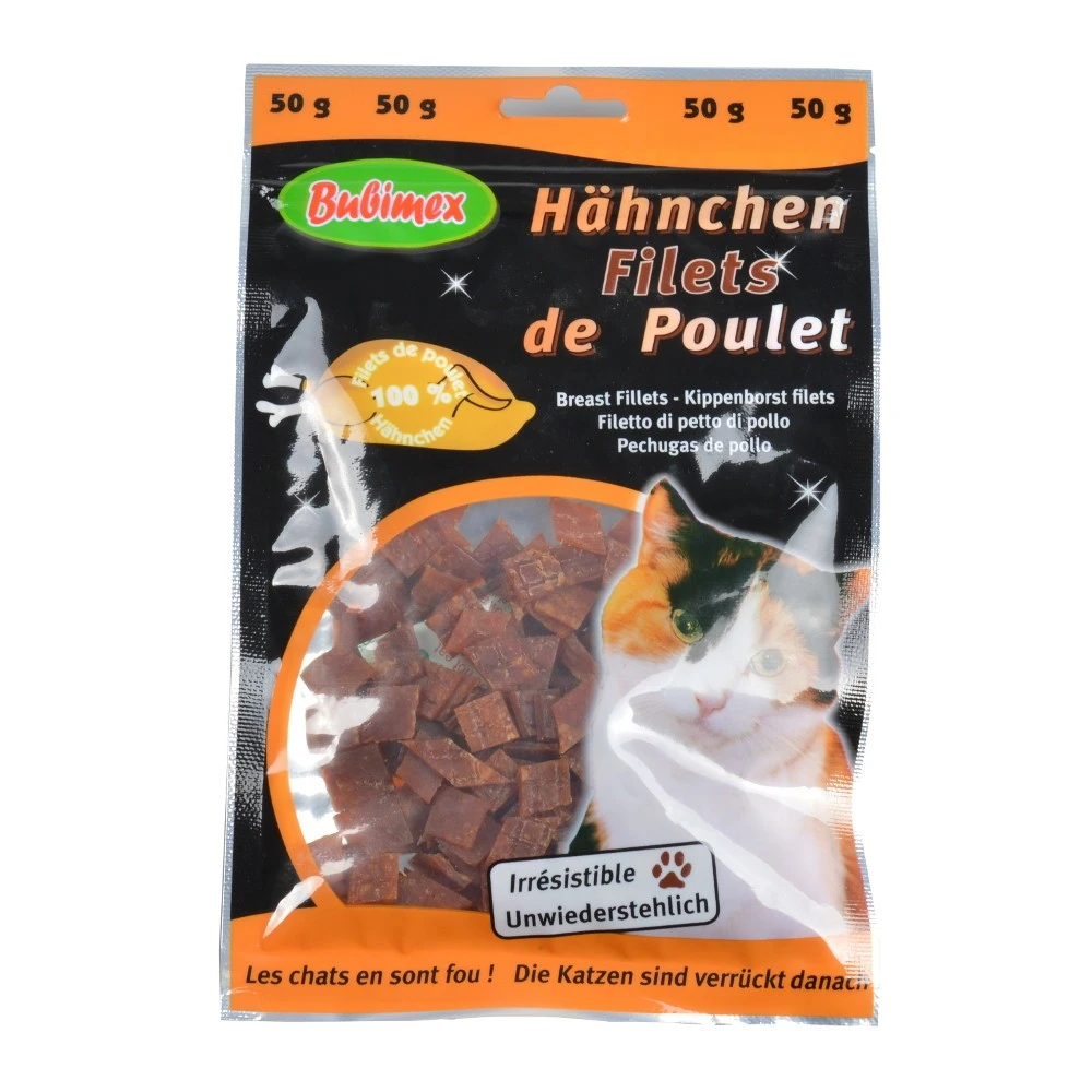 Bubimex Hähnchenbrustfilets Für Katzen 50g 3 Bubimex Hähnchenbrustfilets Für Katzen 50g