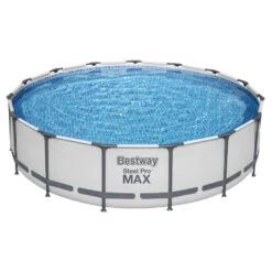 Bestway Steel Pro MAX Frame Pool Ø457x107 Cm Rund Komplett-Set 5-teilig
