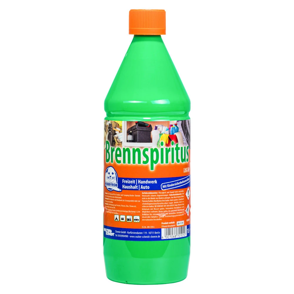 RobbyRob Brennspiritus 94 % 1 Liter Für Haushalt, Freizeit Und Camping 4 RobbyRob Brennspiritus 94 % 1 Liter Für Haushalt, Freizeit Und Camping – Bild 2