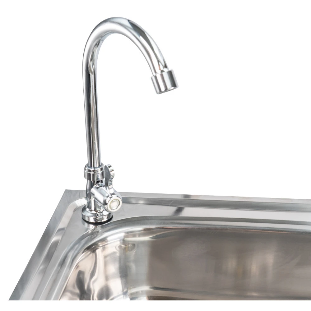 Country Life Waschtisch Aus 18/10 Edelstahl Mit Armatur Und Abflusschlauch 5 Country Life Waschtisch Aus 18/10 Edelstahl Mit Armatur Und Abflusschlauch – Bild 3