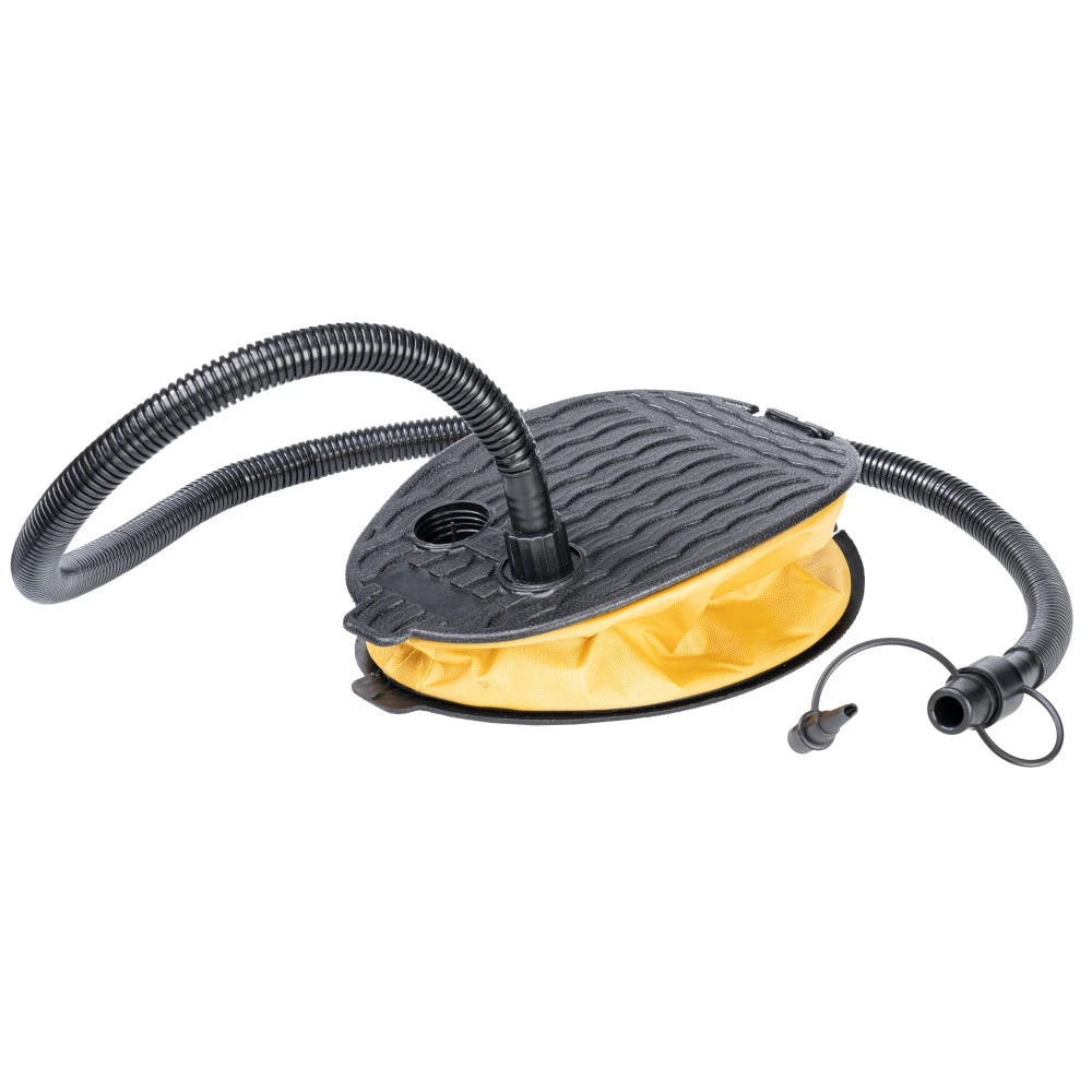 Fußluftpumpe Aus Kunststoff Schwarz-gelb Mit 2 Liter Luftvolumen 4 Fußluftpumpe Aus Kunststoff Schwarz-gelb Mit 2 Liter Luftvolumen – Bild 2