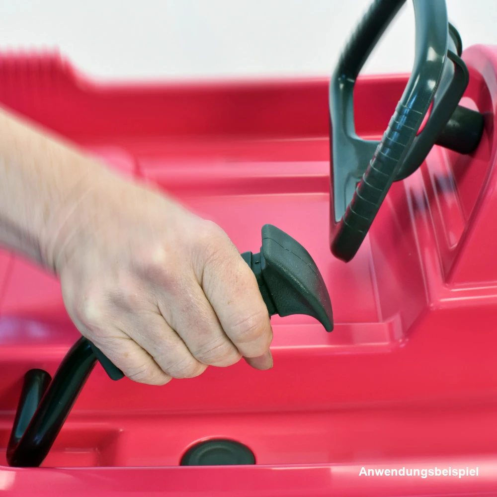 Lenkschlitten Snow Fox Aus HPE-Kunststoff Pink Mit Lenkrad 5 Lenkschlitten Snow Fox Aus HPE-Kunststoff Pink Mit Lenkrad – Bild 3