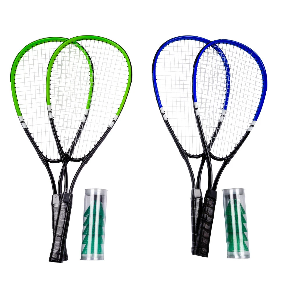Badminton Set 7-teilig Bestehend Aus Zwei Schlägern Und Fünf Federbällen 3 Badminton Set 7-teilig Bestehend Aus Zwei Schlägern Und Fünf Federbällen