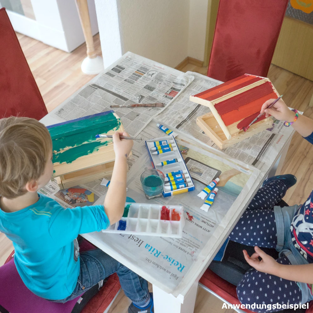 Vogelfutterhaus Bemalbar Aus Kiefernholz Mit Haken 4 Vogelfutterhaus Bemalbar Aus Kiefernholz Mit Haken – Bild 2
