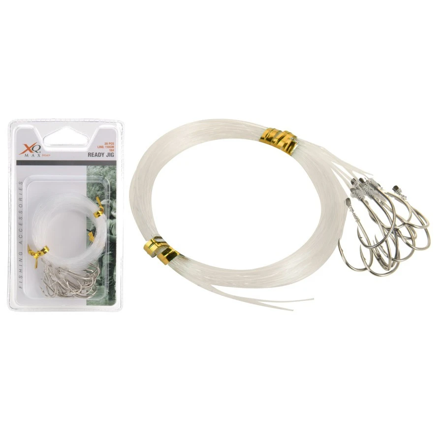 Angelschnur Haken Set Gr.18 20-teilig, 110 Cm Transparent 3 Angelschnur Haken Set Gr.18 20-teilig, 110 Cm Transparent
