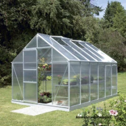 Vitavia Gewächshaus Merkur 9,9 M² Mit Aluminiumrahmen, 4 Mm Hohlkammerplatten