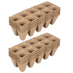 Anzuchttöpfe 10 Stück, Mit Je 10 Fächern, Papier