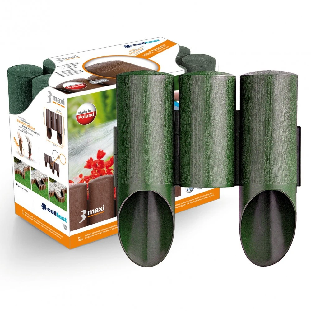 Cellfast Maxi Rasenkante Palisade 2,1 M In Grün 3er 3 Cellfast Maxi Rasenkante Palisade 2,1 M In Grün 3er