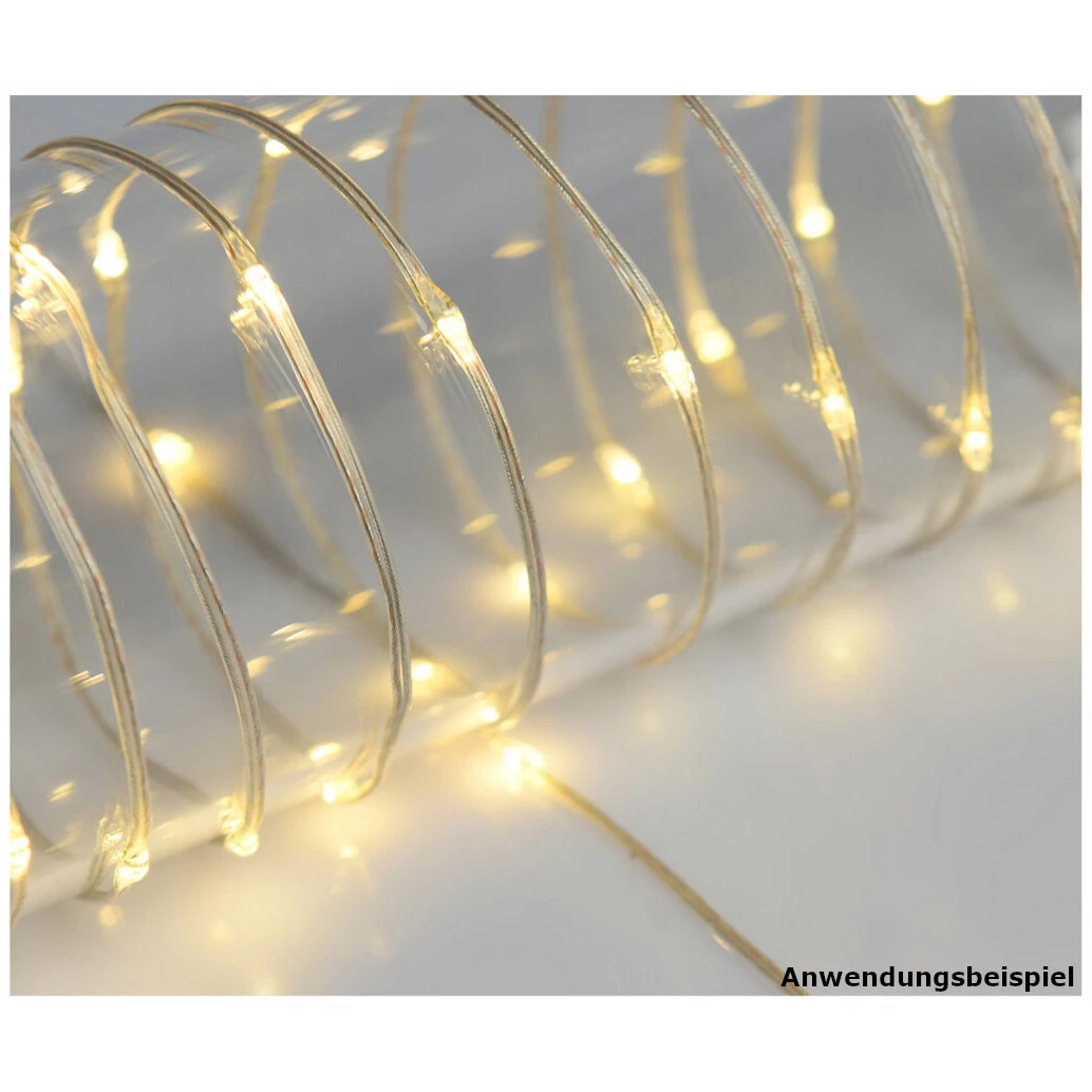 LED-Lichtschlauch 21 M Mit 240 Warmweißen LEDs 5 LED-Lichtschlauch 21 M Mit 240 Warmweißen LEDs – Bild 3
