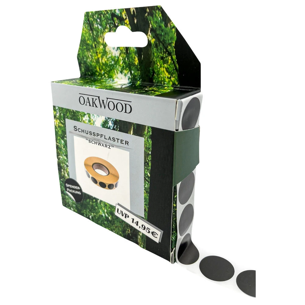 Oakwood Schusspflaster Set 2000 Stück In Schwarz 4 Oakwood Schusspflaster Set 2000 Stück In Schwarz – Bild 2