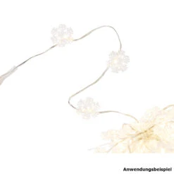 LED-Lichterkette Aus Silberdraht Mit Schneeflockenmotiv Und 40 LEDs 7 LED-Lichterkette Aus Silberdraht Mit Schneeflockenmotiv Und 40 LEDs -Prosper Garten Geschaft 2QppfZooFNPF0EY 1280x1280