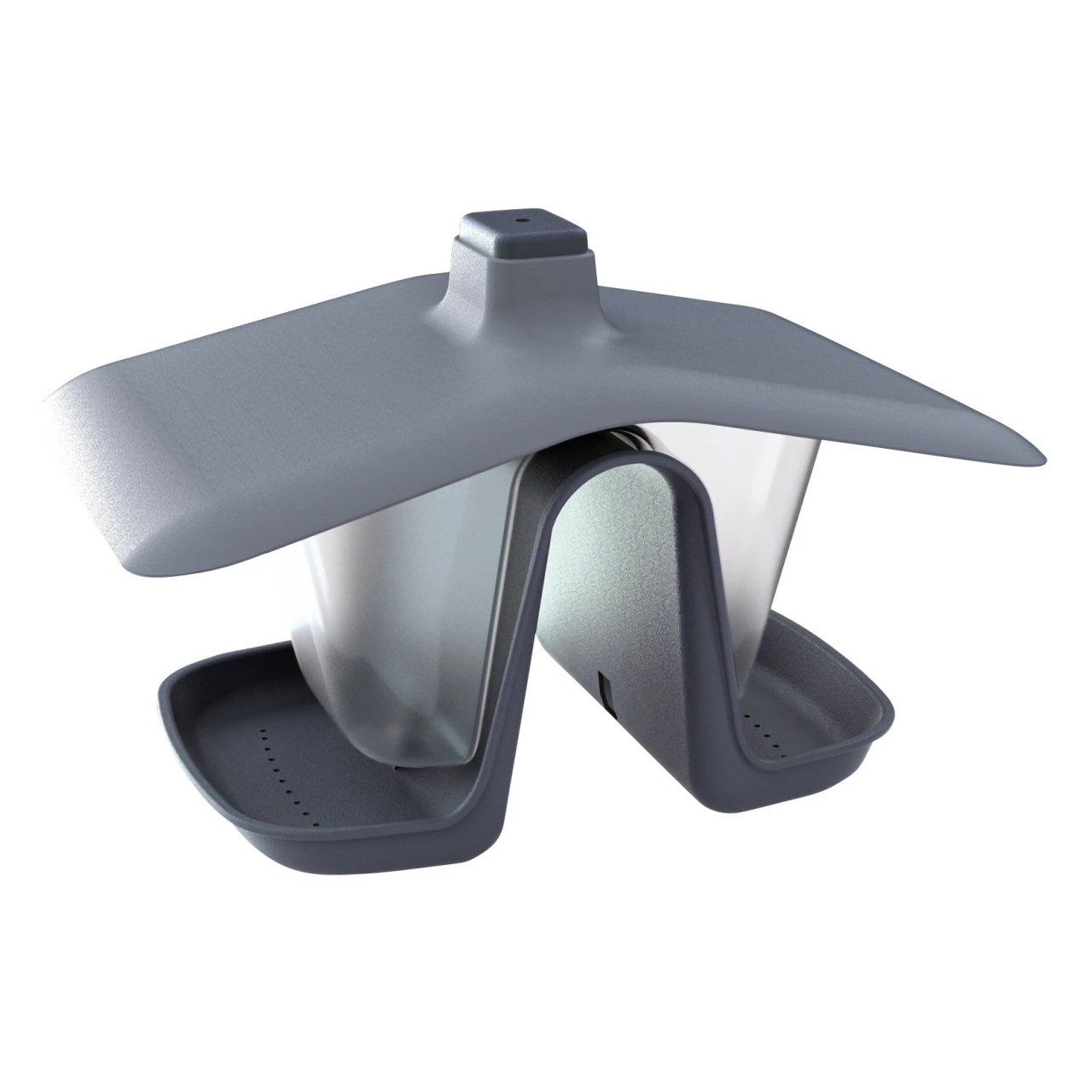 Prosperplast Vogelhaus Birdyfeed Double Aus Kunststoff In Anthrazit 3 Prosperplast Vogelhaus Birdyfeed Double Aus Kunststoff In Anthrazit