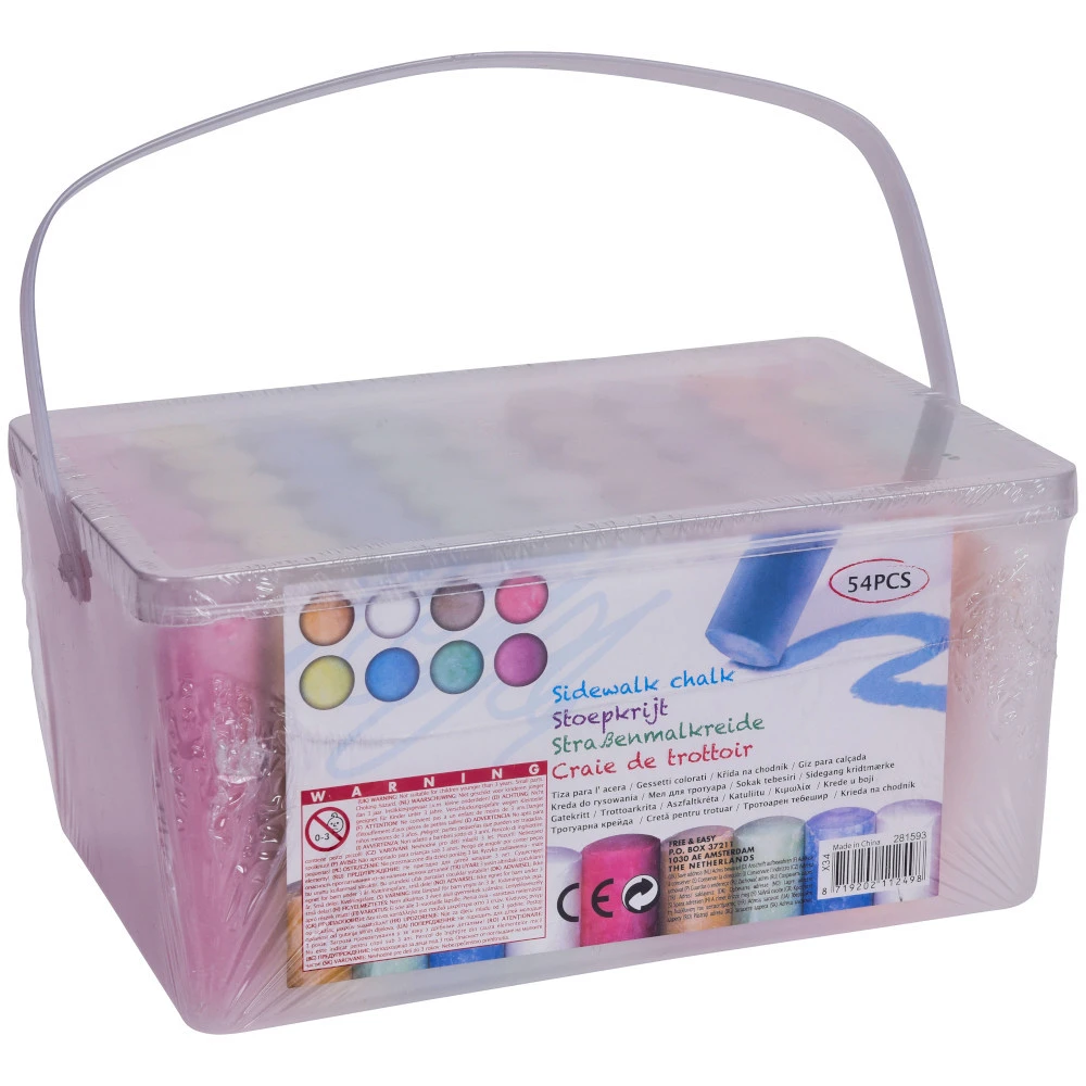 Straßenmalkreiden Im XXL-Format 54 Stück 4 Straßenmalkreiden Im XXL-Format 54 Stück – Bild 2