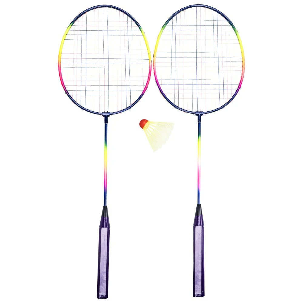 Federballspiel In Lila, 2 Schläger Und Ein Shuttle 3 Federballspiel In Lila, 2 Schläger Und Ein Shuttle