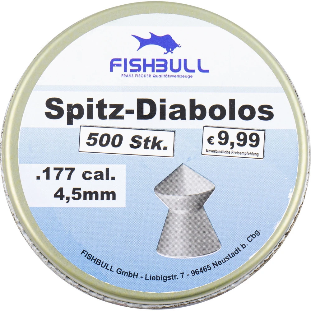 Spitz-Diabolo 4,5 Mm 500 Stück Cal.177 Luftgewehr-Munition 3 Spitz-Diabolo 4,5 Mm 500 Stück Cal.177 Luftgewehr-Munition