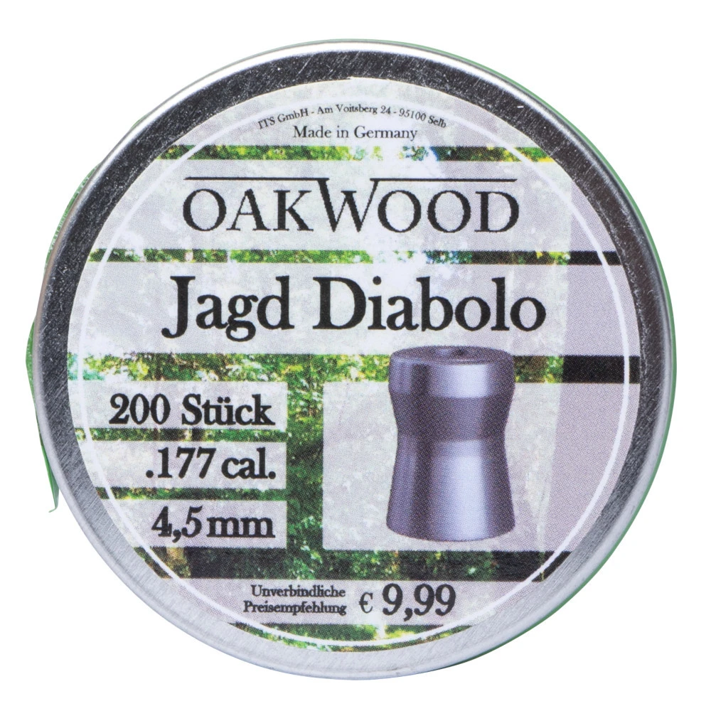 Oakwood Jagd-Diabolo 4,5 Mm 200 Stück Cal.177 Luftgewehr-Munition 3 Oakwood Jagd-Diabolo 4,5 Mm 200 Stück Cal.177 Luftgewehr-Munition