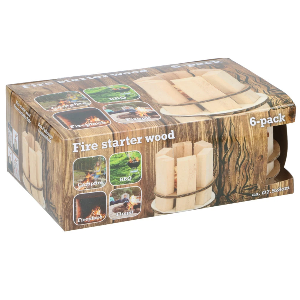 Feueranzünder Holz 6er Pack 3 Feueranzünder Holz 6er Pack