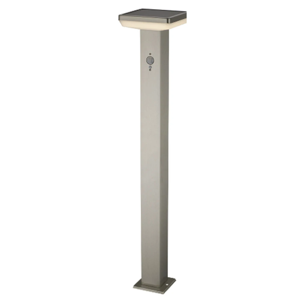 LED-Solarbodenleuchte Eckig 80 Cm Mit Bewegungsmelder Und Bodenspieß 3 LED-Solarbodenleuchte Eckig 80 Cm Mit Bewegungsmelder Und Bodenspieß